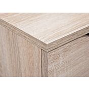 Cassettiera 3 cassetti, finitura rovere