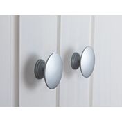 Armadio con 3 ante battenti e 2 cassetti in finitura bianco