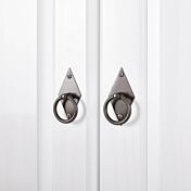 Armadio due ante +due cassetti pino massello verniciato ad acqua bianco