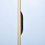 Armadio a 3 ante e 2 cassetti in finitura bianco e legno naturale