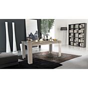 Tavolo moderno completo di allunga, larice grigio