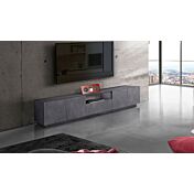 Porta tv 4 ante e 1 cassetto in finitura ardesia