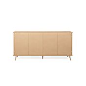 Madia nordica Rosvik con 3 ante e 2 cassetti in finitura Grigio Seta, Grigio Perla e Antracite