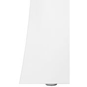 Scarpiera a 2 ante curve bianco laccato lucido, linea arco