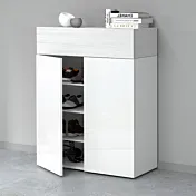 scarpiera bianco lucido