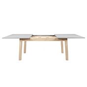 Tavolo Rosvik allungabile in finitura Grigio Seta, Grigio Perla e Antracite