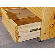 Letto con cassetti e comodino incluso