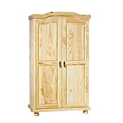 Armadio in legno pino massello  con 2 ante 104x180