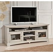 Porta TV in legno, grigio patinato - cm 170X69