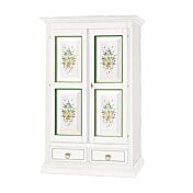 Armadio due ante arte povera con decori