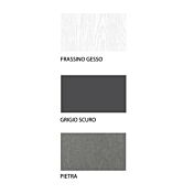 Armadio Lanario con 2 ante scorrevoli in finitura Frassino gesso con dettaglio Pietra