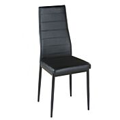 Sedia in ecopelle Nera