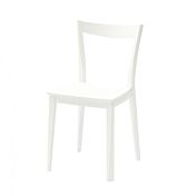 Sedia Bianca con fondino in legno