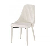 Sedia di Design in tessuto Beige a righe