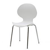 Sedia di Design in plastica con struttura in metallo