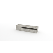 Base Porta TV moderna a 1 anta e 1 ribalta, finitura cemento