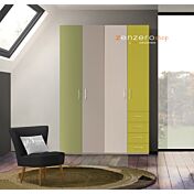 Armadio H.195 con 4 ante battenti e 4 cassetti in finitura LACCATO