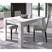 Tavolo bianco lucido allungabile 140 cm