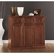 Credenza in legno massello, noce, arte povera - cm 100x88