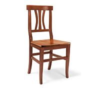 Sedia classica in legno Noce