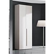 Armadio due ante battenti, bianco frassinato