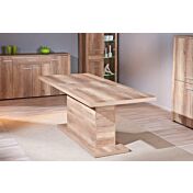 Tavolo allungabile in laminato, finitura rovere - 160x90 cm