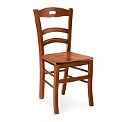 Sedia in legno finitura bianco, Stile Campagnolo