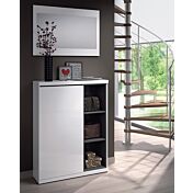 Mobile da ingresso scontato con scarpiera e specchiera