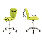 Sedia da ufficio in poliestere - Verde