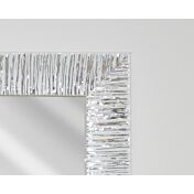 Mobili per ingressi moderni in finitura Beton, Bianco Lucido e Argento