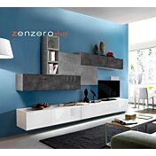 Convenienti Pareti attrezzate economiche, Soggiorno Zenzero, parete attrezzata con basi tv