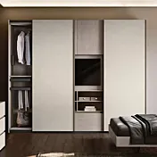 armadio scorrevole con tv