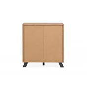 Retro Madia salvaspazio stile nordico 2 ante, finitura Rovere Oak e Antracite