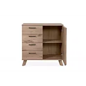 Madia 1 anta e 4 cassetti