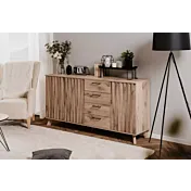 Madia 3 ante e 4 cassetti Quercia