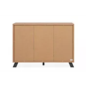 Retro Credenza 2 ante e 4 cassetti, finitura Rovere Oak e Antracite