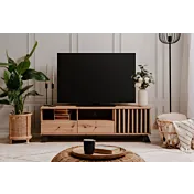 Porta TV nordico, finitura Rovere Oak e Antracite nuovo