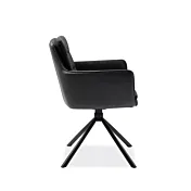 laterale Sedia di design, colore Nero