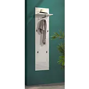 Appendiabiti moderno, finitura Bianco lucido, Made in Italy