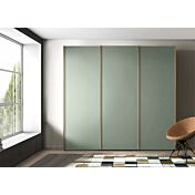 Armadio moderno a 3 ante scorrevoli in finitura Agave Zenzero Shop