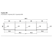 armadio 4 ante scorrevoli