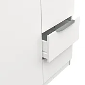 armadio con cassetto bianco opaco