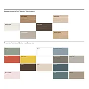 Comodini Santorini bicolor in finitura Noce moro e Grigio seta