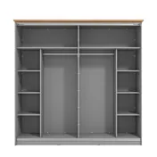 armadio scorrevole contemporaneo 8 ripiani