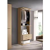 armadio a giorno rovere