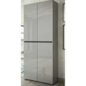 scarpiera moderna grigio lucido 