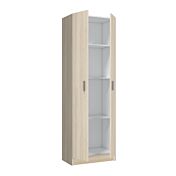 Armadio multiuso 2 ante, finitura Rovere chiaro 