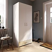 armadio bianco cassetto rovere