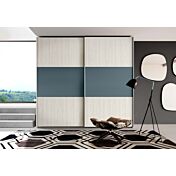 Armadio 2 ante scorrevoli, Petrolio e Bianco Altea Zenzero Shop