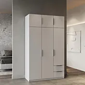 armadio 6 ante bianco